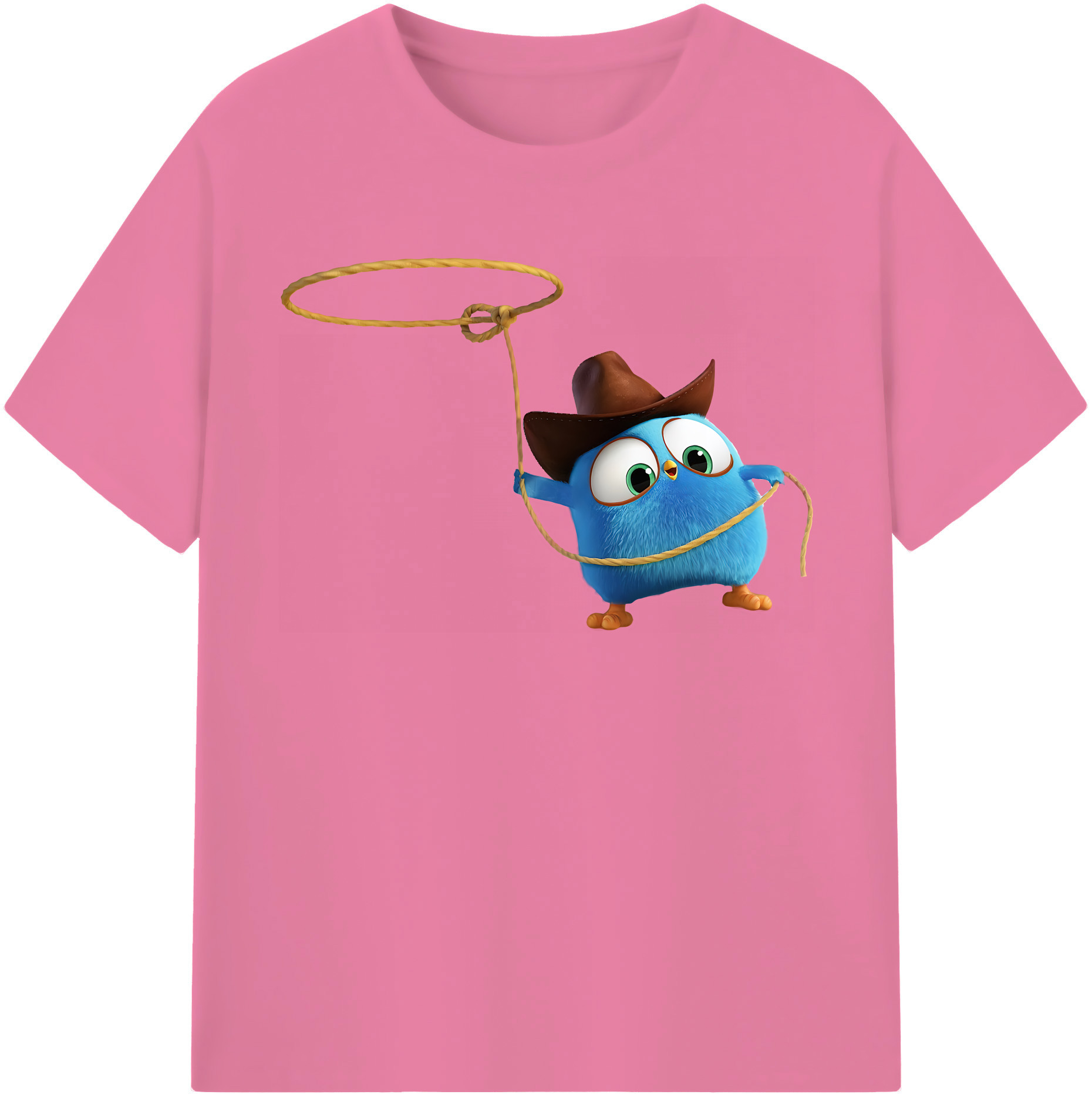 （画像用） Angry Birds アングリーバード 綿100％半袖Tシャツ（フロントプリント）